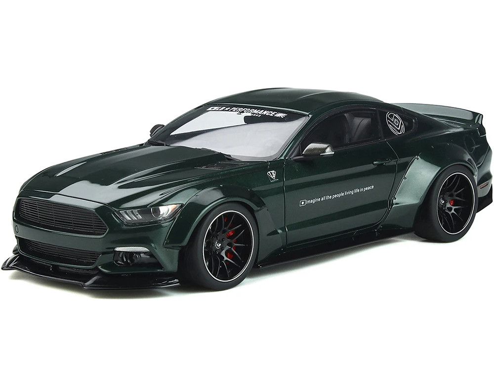 Ford Mustang Shelby GT500 LB Works Dark Highland Green Metallic 1/18 Model  Car by GT Spirit