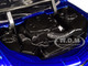 2016 Chevrolet Camaro Widebody Candy Blue Gray Metallic Hood American Flag Graphics Bigtime Muscle Series 1/24 Diecast Model Car Jada 32993