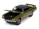 1971 Buick GSX Lime Mist Green Metallic Black Top Black Red Stripes Class of 1971 Limited Edition 7298 pieces Worldwide Muscle Cars USA Series 1/64 Diecast Model Car Johnny Lightning JLMC026 JLSP151 B