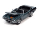 1971 Plymouth Barracuda Convertible Winchester Gray Metallic Black Hemi Side Billboards Class of 1971 Limited Edition 7418 pieces Worldwide Muscle Cars USA Series 1/64 Diecast Model Car Johnny Lightning JLMC026 JLSP153 B