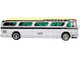 1959 GM PD4104 Motorcoach Bus Boston Michaud Lines Silver Cream Dark Blue Stripes Vintage Bus & Motorcoach Collection 1/87 HO Diecast Model Iconic Replicas 87-0303