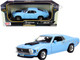 1970 Ford Mustang Boss 429 Light Blue 1/18 Diecast Model Car Motormax 73154
