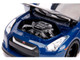 2009 Nissan GT-R R35 Blue Metallic Carbon Lights Brian Figurine Fast & Furious Movie 1/18 Diecast Model Car Jada 31142