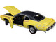 1969 Pontiac GTO Judge Goldenrod Yellow Vinyl Black Top American Muscle 30th Anniversary 1991 2021 1/18 Diecast Model Car Autoworld AMM1252
