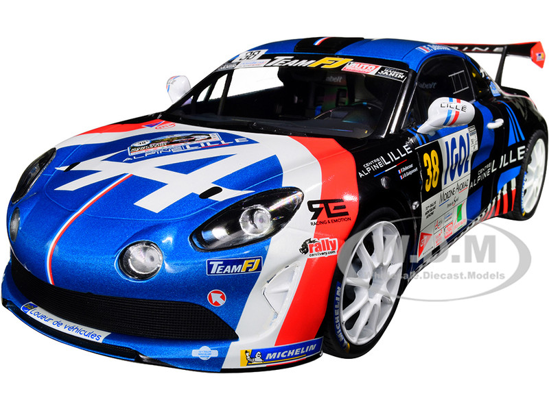 Alpine A110 RGT #38 Francois Delecour Rally Mont Blanc 2020 Competition Series 1/18 Diecast Model Car Solido S1801607
