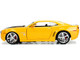 2006 Chevrolet Camaro Concept Yellow Bumblebee Robot on Chassis Collectible Metal Coin Transformers Movie 1/24 Diecast Model Car Jada 98497
