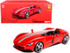 Ferrari Monza SP1 Red with Italian Flag Stripes Signature Series 1/18 Diecast Model Car Bburago 16909