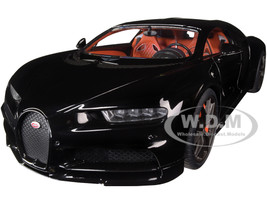 2019 Bugatti Chiron Sport Nocturne Black 1/18 Model Car Autoart 70999