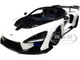 McLaren Senna Vision Pure White Black 1/18 Model Car Autoart 76075