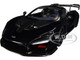 McLaren Senna Stealth Cosmos Black Carbon Accents 1/18 Model Car Autoart 76076