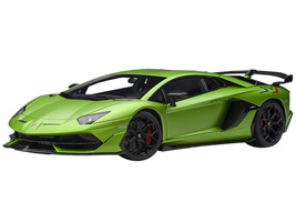 Lamborghini Aventador SVJ Verde Alceo Matt Green Metallic 1/18 Model Car Autoart 79178