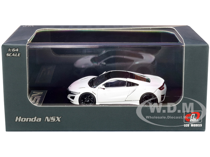Honda NSX White Carbon Top 1/64 Diecast Model Car LCD Models 64004