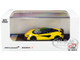 McLaren 600LT Yellow Metallic Carbon Top Carbon Accents 1/64 Diecast Model Car LCD Models 64007