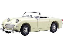 Austin Healey Sprite Convertible RHD Right Hand Drive Old English White Red Interior 1/18 Diecast Model Car Kyosho 08953 EW