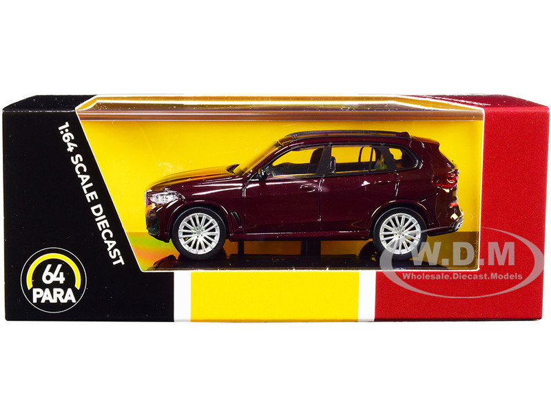 BMW X5 G05 with Sunroof Ametrine Red Metallic 1/64 Diecast Model Car Paragon PA-55184