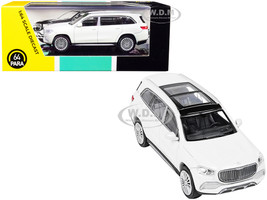 Mercedes-Maybach GLS 600 with Sunroof White Metallic 1/64 Diecast Model Car Paragon PA-55302