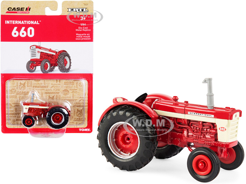 IH International Harvester 660 Tractor Red Case IH Agriculture Series 1/64 Diecast Model ERTL TOMY 44227