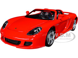 Porsche Carrera GT Convertible Red 1/24 Diecast Model Car Optimum Diecast 724242