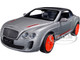 Bentley Continental Supersports ISR Gray Metallic Black Top Red Wheels 1/24 Diecast Model Car Optimum Diecast 724247