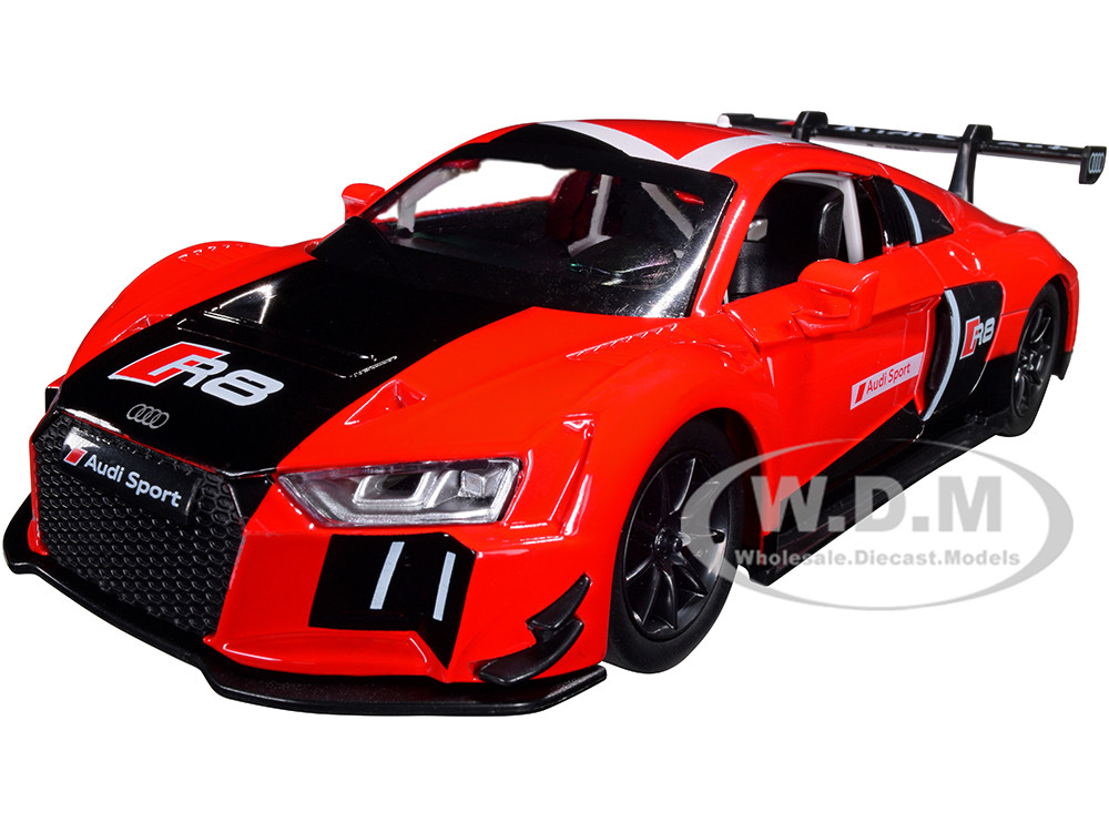 Audi R8 LMS 1:24 Scale Diecast Alloy Metal Sports Car Model Toy White Red Black