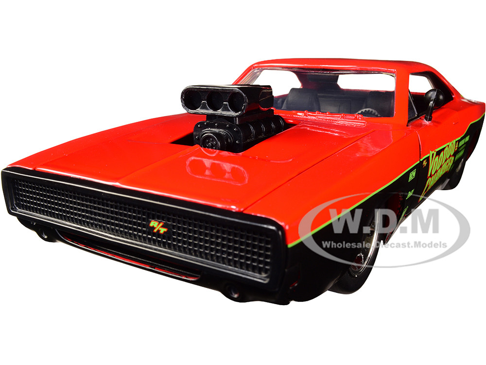 1:24 Bigtime Muscle 1970 Dodge Charger R/T in Red and Black 