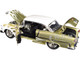 1955 Chevrolet Bel Air White Gold Flames Bigtime Muscle 1/24 Diecast Model Car Jada 32917