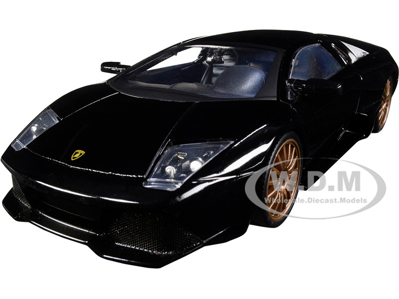 Lamborghini Murcielago LP640 Black Copper Wheels Hyper-Spec Series 1/24 Diecast Model Car Jada 32946