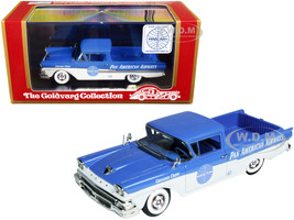 1958 Ford Ranchero Ground Crew Car Blue White Pan American Airways Limited Edition 220 pieces Worldwide 1/43 Model Car Goldvarg Collection GC-PAA-002