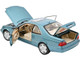 1997 Mercedes Benz CL600 Coupe Sunroof Light Blue Metallic 1/18 Diecast Model Car Norev 183448