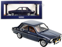 1973 Renault 12 TS Dark Blue Metallic 1/18 Diecast Model Car Norev 185214