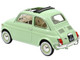 1968 Fiat 500L Light Green Special BIRTH Packaging My First Collectible Car 1/18 Diecast Model Car Norev 187773
