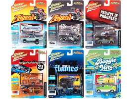 Street Freaks 2021 Set B of 6 Cars Release 2 1/64 Diecast Model Cars Johnny Lightning JLSF020 B