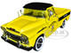 1958 Chevrolet Apache Cameo Pickup Truck Mooneyes Yellow Black Limited Edition 7000 pieces Worldwide 1/24 Diecast Model Car M2 Machines 40300-86 B