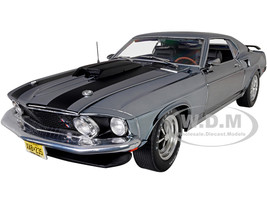 1969 Ford Mustang Boss 429 CHROME Black Stripes John Wick 2014 Movie 1/18 Diecast Model Car Highway 61 18031