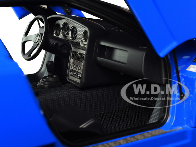 Bugatti EB110 SS Super Sport French Racing Blue Silver Wheels 1/18