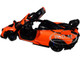 McLaren Senna Trophy Mira Orange and Black Carbon Accents 1/18 Model Car Autoart 76078