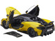 McLaren 600LT Sicilian Yellow and Carbon 1/18 Model Car Autoart 76082