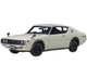 Nissan Skyline 2000GT-R KPGC110 RHD Right Hand Drive White 1/18 Model Car Autoart 77472