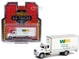 2013 International DuraStar Box Van Waste Management White HD Trucks Series 21 1/64 Diecast Model Greenlight 33210 A