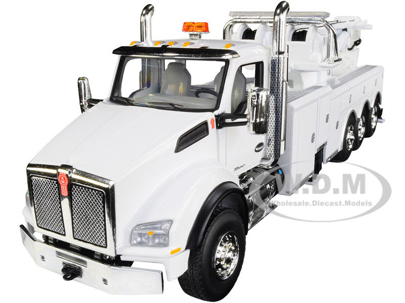 Kenworth T880 with Century Model 1060 Rotator Wrecker Tow Truck White 1/50 Diecast Model First Gear 50-3467