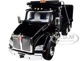 Kenworth T880 Dump Truck Black 1/50 Diecast Model First Gear 50-3468