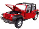 Jeep Wrangler Rubicon Red NEX Models 1/24 Diecast Model Car Welly 22489