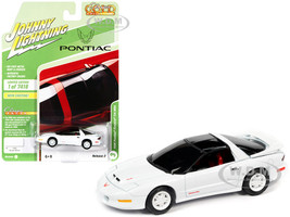 1996 Pontiac Firebird Trans Am T/A WS6 Bright White Black Top Red Interior Classic Gold Collection Limited Edition 7418 pieces Worldwide 1/64 Diecast Model Car Johnny Lightning JLCG025-JLSP149 B