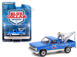 Licensed Model Car Chevrolet Tow Truck Pic up Blue Car Scale 1:3 4-39 