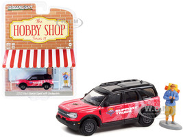 2021 Ford Bronco Sport Pink Black Off-Roadeo Adventure Support Truck Backpacker Figurine The Hobby Shop Series 11 1/64 Diecast Model Car Greenlight 97110 F