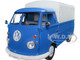 Volkswagen T1 Pickup Truck Blue with Canopy Volkswagen Service 1/18 Diecast Model Car Solido S1806702