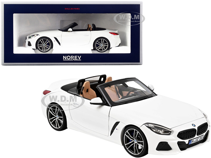 2018 BMW Z4 Convertible White 1/18 Diecast Model Car Norev 183271