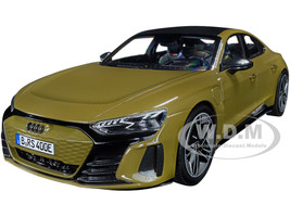 2021 Audi RS E-Tron GT Olive Green Metallic Carbon Top 1/18 Diecast Model Car Norev 188380