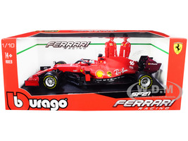 Ferrari SF21 #16 Charles Leclerc Formula One F1 Car Ferrari Racing Series 1/18 Diecast Model Car Bburago 16809 LC