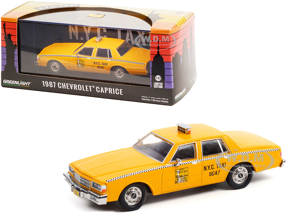 Miniature 1/64 or 3 inchies greenlight chevrolet caprice 1990 police dep ny